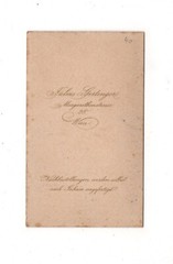 Julius Gertinger CDV photo fine gentleman-Vienna 1866