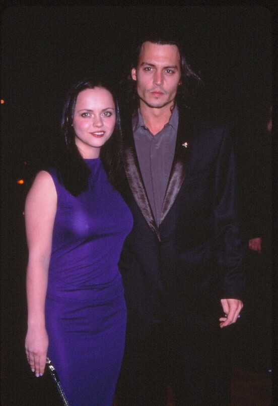 Dia Johnny Depp and Christina Ricci 1999 KB Format Photographer P15-13-3-3
