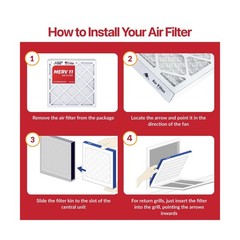 Filter King 28x30x1 Air Filter (MERV 11) (12-Pack) Dust & Allergy Control AC …