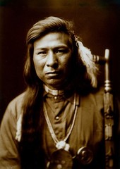 «Tah It Way» Man with Calumet Pipe, by E. S. Curtis, 5 x 7