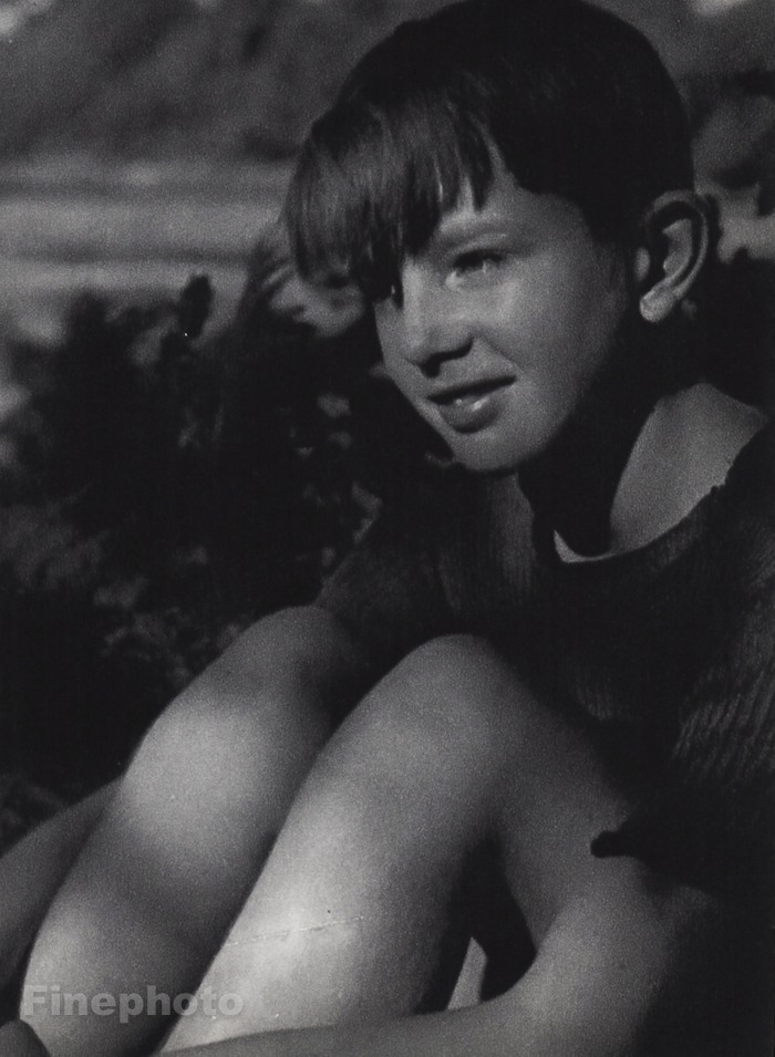1960 Vintage 8×10 CUTE FRENCH BOY Outdoor Portrait Male Photo Art ~ JOS LE DOARE
