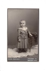 CDV photo cute little boy-Dresden 1902