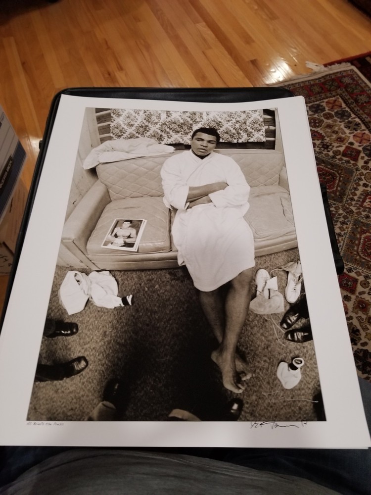 Muhammad Ali #1/25 Signed Print by Jan Faul Ali Briefs the Press Museum Quality