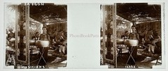 Vietnam Saigon Musician C1910 Photo Glass Plate Stereo Vintage