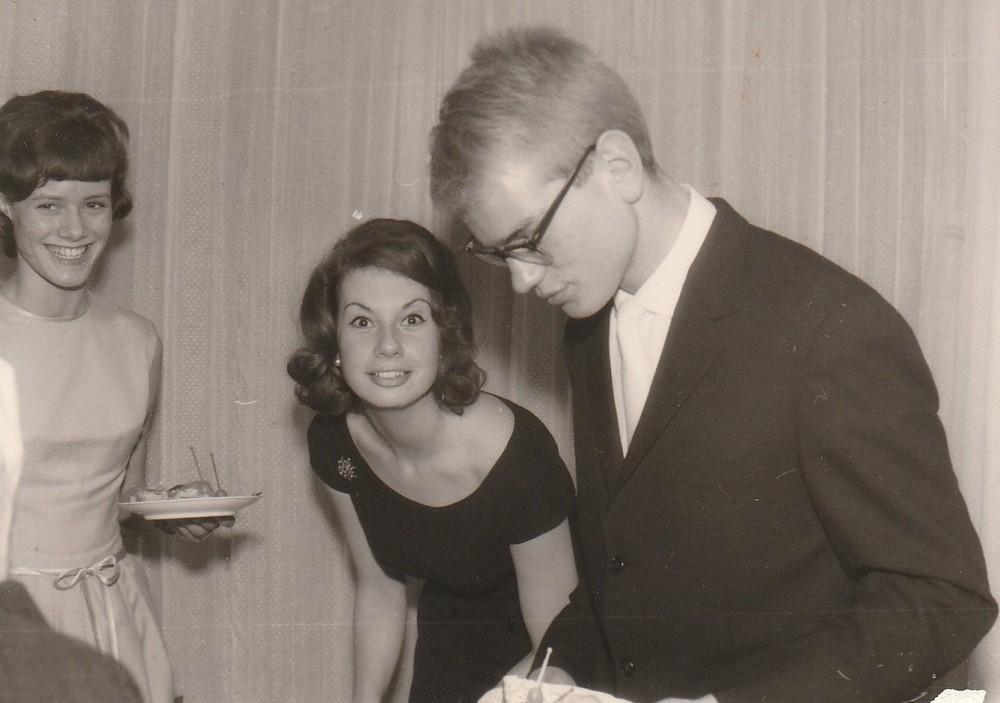 Vintage Photo Beautiful Woman in Evening Dress New Year’s Eve 1963 Snapshot