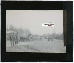 Iablonoï, Russia, People, Photo Glass Plate, Black & White, Positive 8.5×10 Cm