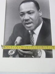 Martin Luther King Jr. black & white matted Photo 10 x 13″ photo size