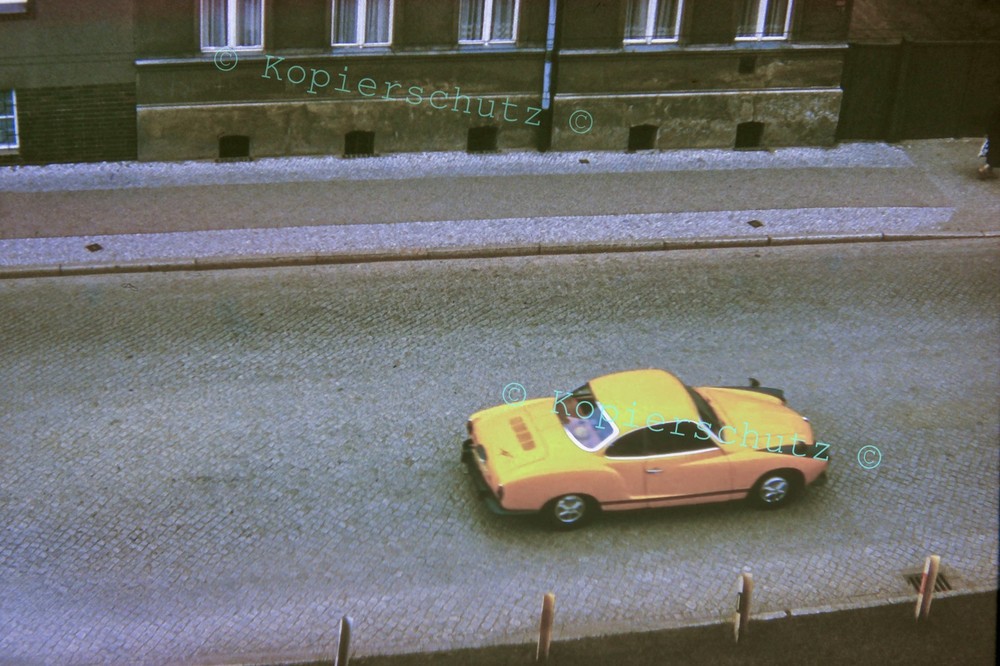 Photo print approx 13x18cm VW Karmann Ghia 1600 T14 GDR Bernau approx 1986 #VL_227r