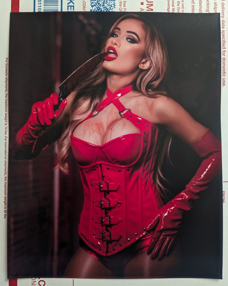 Scarlett Bordeaux 8×10 Art Photo Print WWE Wrestling AEW Halloween Onlyfans