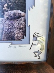 Photo Frame Matted Picture Framed James Thompson Signed Canyon Southwest Decor