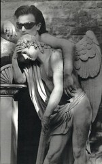 1996 Herb Ritts Singer Activist Bono With Angel Statue Art Photo Engraving