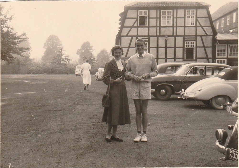 Vintage Photo Young Couple In Front Of Car Vintage Passenger Car