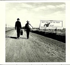 DOROTHEA LANGE – On The Road Toward Los Angeles 1937 Fotofolio Art Card