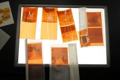 Photo Negative Bundle View Colour Advertising Spain Sign Building House Castle