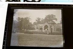 Two great old negatives unknown to me zoo brown and polar bear enclosure 1920s-30s