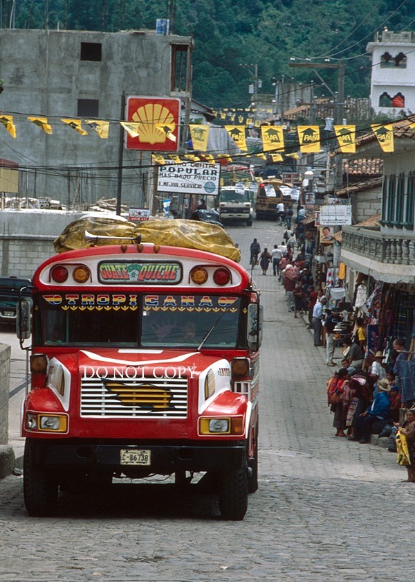 5×7 PHOTO OF a Chicken Bus GUATEMALA, Guatemalan