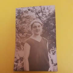 Photo Antique, Vintage, 1930, Young Pretty Woman in Summer Dress