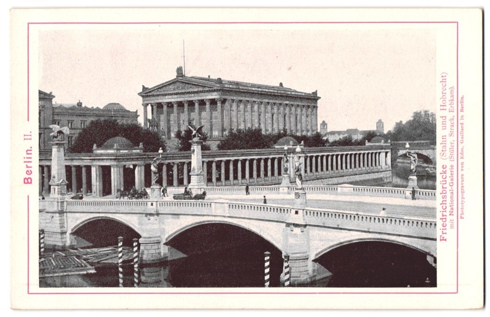 Photography / Light Print Edm. Gaillard, Berlin, view of Berlin, the Friedrichsbr