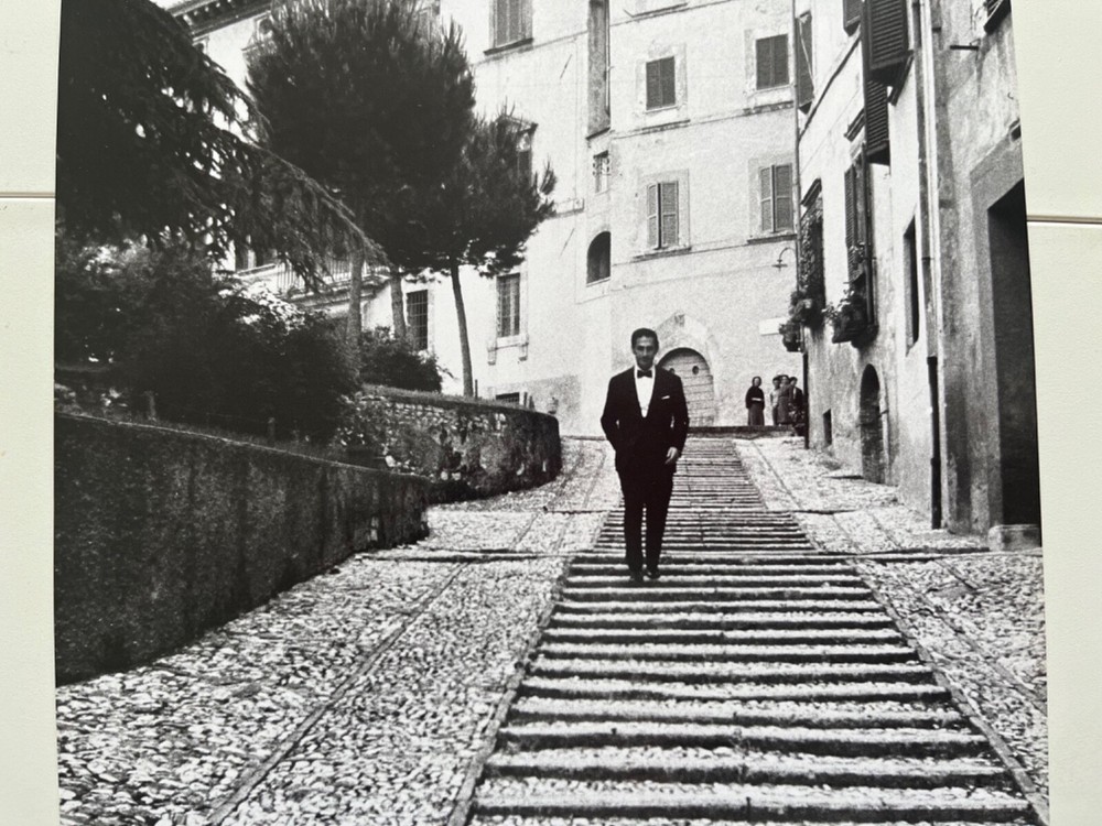 Orig Barite Photo 30x20cm Circa 1958 Composer Gian Carlo Menotti in Spoleto 5