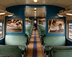 Photo Art Print of the interior of the prototype Budd RDC-1 Rail Diesel Car 1949