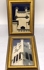 Original CohAn Vintage Art Photographs Architectural Key West Fla Matching Frame