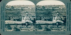 Stereo Photo Jerusalem Israel, View from Mount of Olives, Palestine – 10818822