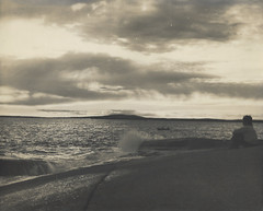 Old Photo Black & White Original Beach 8×10 Mid-Century Modern VTG NEW MCM Art