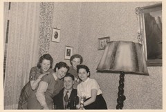 Vintage Photo People Celebrating Snapshot 1950s-2