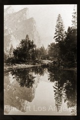 Carleton Watkins photo, «The Three Brothers» #2 Merced River, 1861