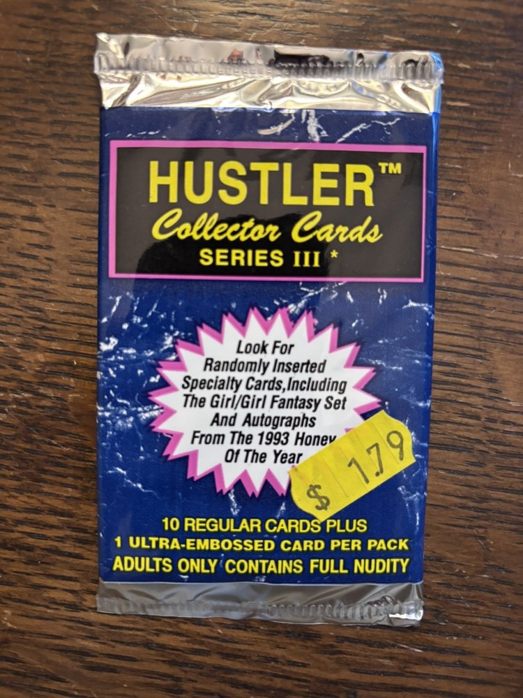 1992 Hustler Collector Cards Series 3( One wax pack)