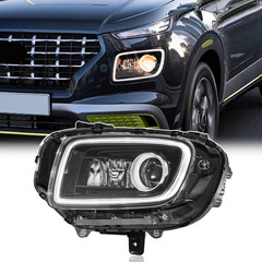 Left Driver Side Headlight Assembly Compatible with 2020-2025 Hyundai Venue SEL,