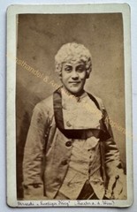 orig. CDV photo photograph picture old fashion around 1870 actor Alexander Girardi