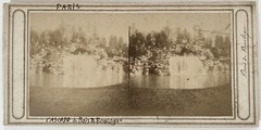 FRANCE Paris Cascade Du Bois De Boulogne C1858 Primitive Stereo Vintage
