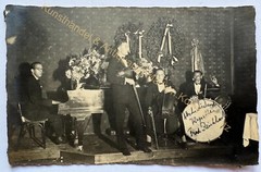 orig. Photo postcard band music band Fred Reichhard around 1920