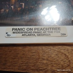 «Panic on Peachtree» matted color photo of WSP on Fox Theater marquee