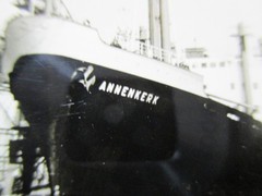 HERITAGE priv. Photo of old time! Ship steamer general cargo ship ANNENKERK in port