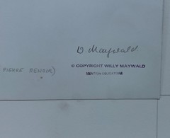 GERMAN PHOTOGRAPHER WILLY MAYWALD – SIGNED, TITLED & DATED GELATIN SILVER PRINT