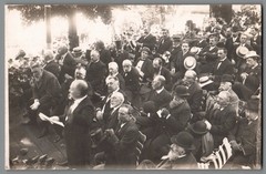 Rare Photo Postcard Men’s Round Society Festival Event around 1905-1915 (AK130)
