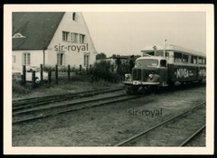 Schienenbus mit Nivea Werbung – 1950er 1960er – Straßenbahn – Foto 10x7cm