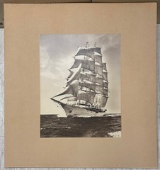 Original ’40 MORRIS ROSENFELD Sea Cloud Sailboat at FULL MAST SIGNED Photograph