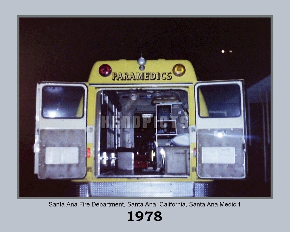 1978 Santa Ana Fire, Medic Van Interior (SAM-1) 8×10 Unframed Photo VFRPBT_0037