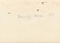 Hamburg Harbor Photo 1928 Ships Barges Freighters Cranes M1.75