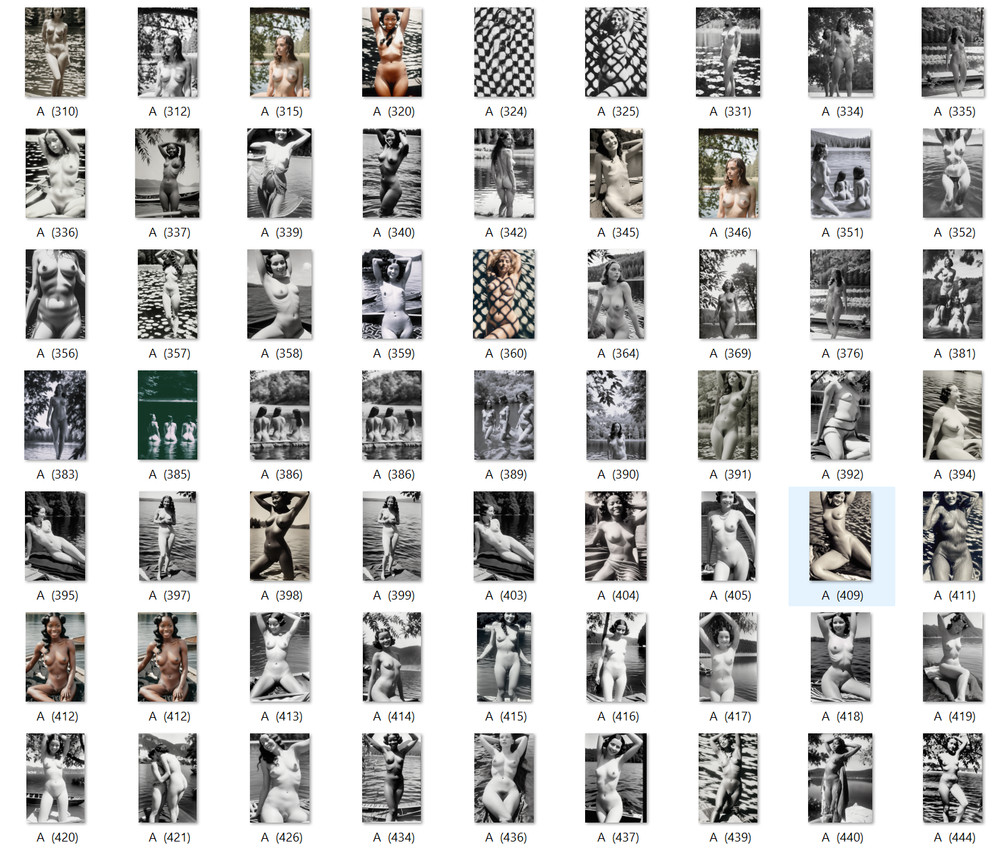 LOT 100x 4×6 Nude Picture Photograh Pinup-Girl Woman Model Female Risqué Lot 5