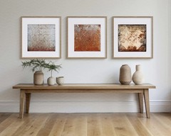 Set of SIX – Wooden Barn Reclaimed Wood Tin Abstract Fine Art Photography Print