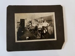 Vintage Original Black & White Photograph – Barbershop in Madisonville Kentucky