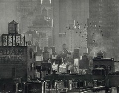 1971 1972 Andre Kertesz Pigeon Flock Over New York City Art Photo Photogravure