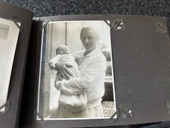 old photo album civilian with defects, civilian, /132