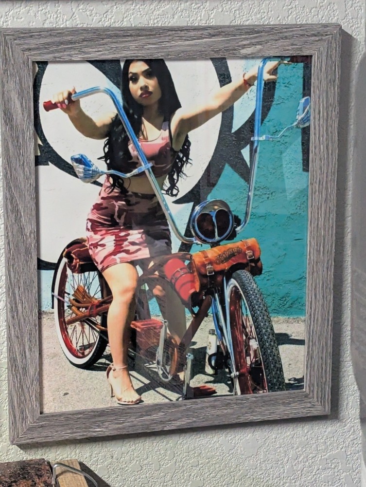 Lowrider Bicycle Photo 8×10 Framed and Matted Print New