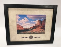 Southwest Fine Art Photo Print 9x 11 framed signed Indian Head Penny US 1905