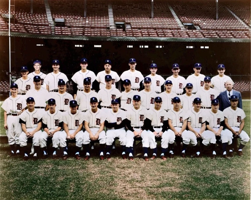 1959-tigers-color 8×10 Colorized Print-FREE SHIPPING